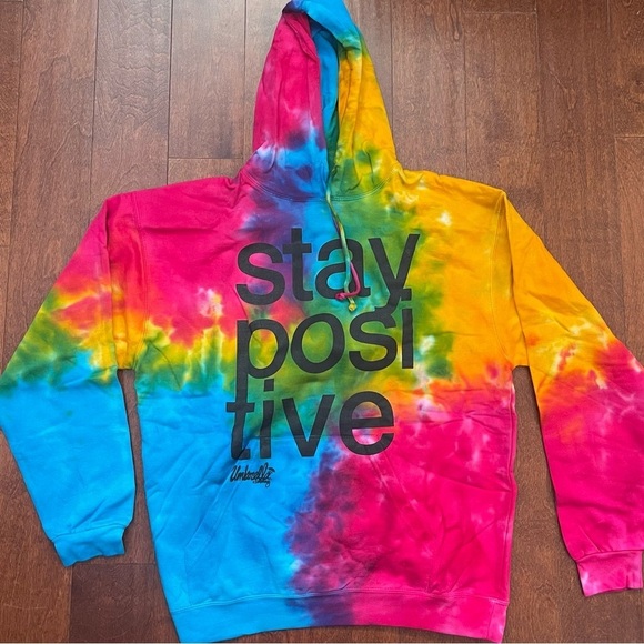 Umbrella Clothing Warped Tour Tie Dye Sweatshirt Hoodie, Unisex, NWOT, Size Lg - Picture 1 of 10